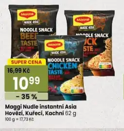 TEMPO Maggi Nudle instantní Asia Hovězí, Kuřecí, Kachní nabídka