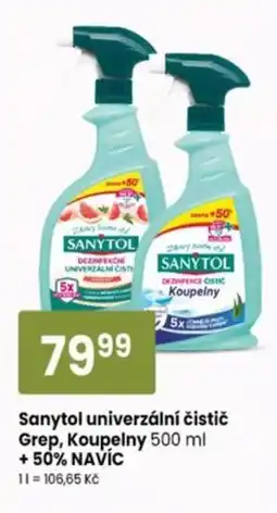 TEMPO Sanytol univerzální čistič Grep, Koupelny nabídka