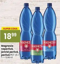 TEMPO Magnesia neperlivá, jemně perlivá, perlivá nabídka