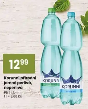 TEMPO Korunní přírodní jemně perlivá, neperlivá nabídka