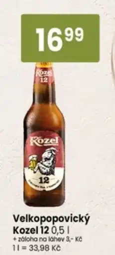 TEMPO Velkopopovický Kozel 12 nabídka