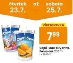 TEMPO Capri-Sun Fairy drink, Pomeranč nabídka