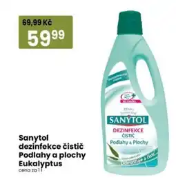 TEMPO Sanytol dezinfekce čistič Podlahy a plochy Eukalyptus nabídka