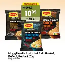 TEMPO Maggi Nudle instantní Asia Hovězí, Kuřecí, Kachní nabídka