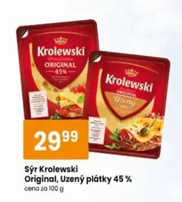 TEMPO Sýr Krolewski Original, Uzený plátky 45% nabídka