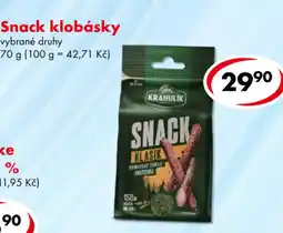 CBA Snack klobásky nabídka