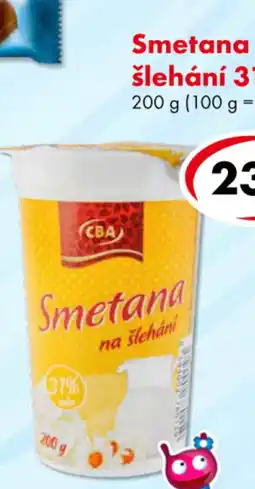 CBA Smetana ke šlehání 31% nabídka