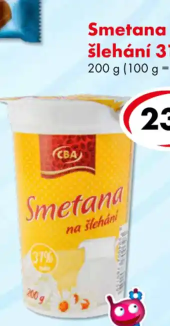 Smetana ke šlehání 31%