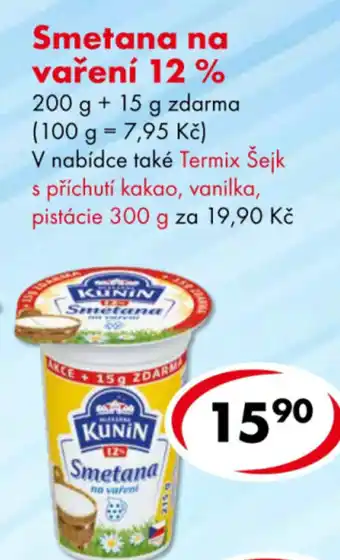 CBA Smetana na vaření 12% nabídka