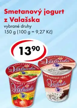 CBA Smetanový jogurt z Valašska nabídka