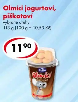 CBA Olmíci jogurtoví, piškotoví nabídka