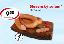 CBA Slovenský salám nabídka
