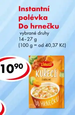 CBA Instantní polévka Do hrnečku nabídka