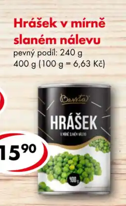 CBA Hrášek v mírně slaném nálevu nabídka