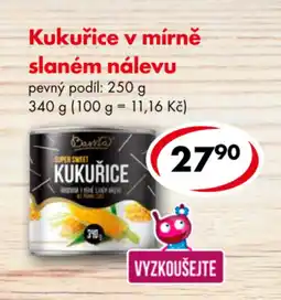 CBA Kukuřice v mírně slaném nálevu nabídka