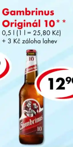 CBA Gambrinus Originál 10 nabídka