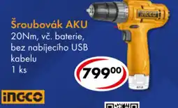 CBA Šroubovák AKU nabídka