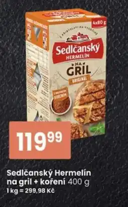 TEMPO Sedlčanský Hermelín na gril + koření nabídka