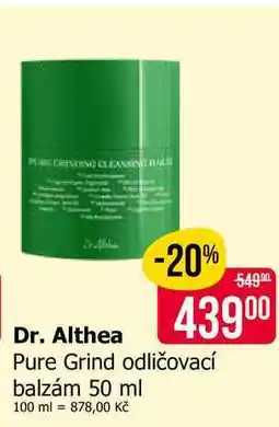 Teta Dr. Althea Pure Grind odličovací balzám nabídka
