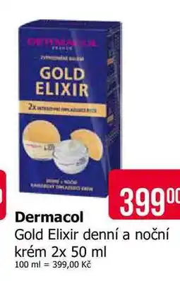 Teta Dermacol Gold Elixir denní a noční krém nabídka
