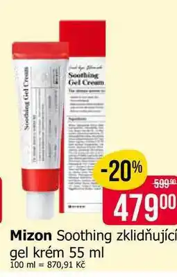 Teta Mizon Soothing zklidňující gel krém nabídka