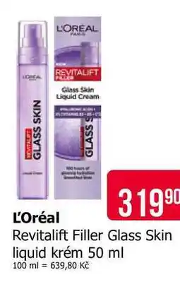 Teta L'OREAL Revitalift Filler Glass Skin liquid krém nabídka
