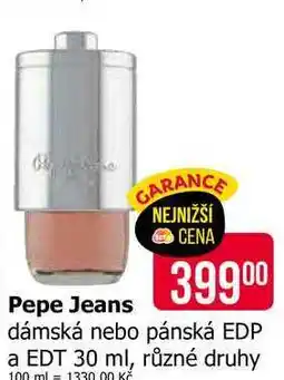 Teta Pepe Jeans dámská nebo pánská EDP a EDT 30 ml, různé druhy nabídka
