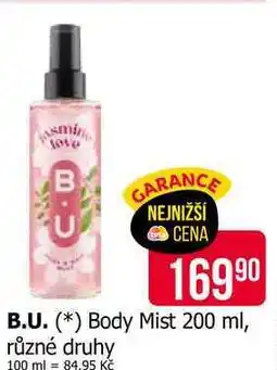 Teta B.U. Body Mist 200 ml, různé druhy nabídka