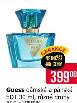 Teta Guess dámská a pánská EDT 30 ml, různé druhy nabídka