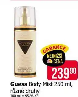 Teta Guess Body Mist 250 ml, různé druhy nabídka