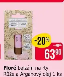 Teta Floré balzám na rty Růže a Arganový olej 1 ks nabídka