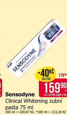 Teta Sensodyne Clinical Whitening zubní pasta nabídka
