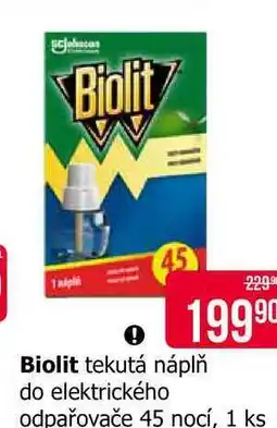 Teta Biolit tekutá náplň do elektrického odpařovače 45 nocí, 1 ks nabídka