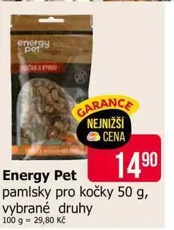 Teta Energy Pet pamlsky pro kočky 50 g, vybrané druhy nabídka