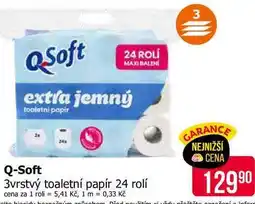 Teta Q-Soft 3vrstvý toaletní papír 24 rolí nabídka
