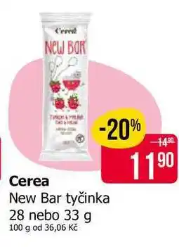Teta Cerea New Bar tyčinka 28 nebo nabídka