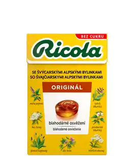 Teta Ricola bylinné bonbóny, vybrané druhy 40g nabídka