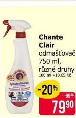 Teta Chante Clair odmašťovač 750 ml, různé druhy nabídka