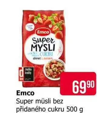Teta Emco Super müsli bez přidaného cukru nabídka