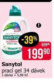 Teta Sanytol prací gel 34 dávek nabídka