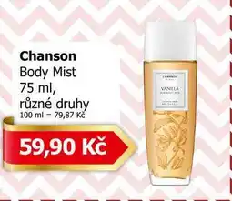 Teta Chanson Body Mist 75 ml, různé druhy nabídka