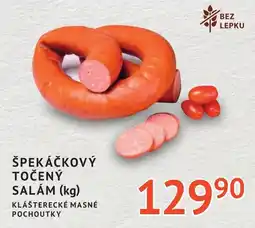 Coop hb Špekáčkový točený salam nabídka