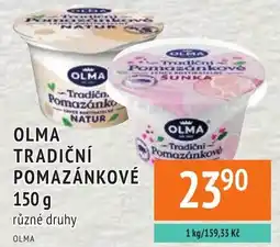 Coop hb Olma tradiční pomazánkové nabídka