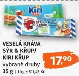 Coop hb Veselá kráva sýr & křup/ kiri krup nabídka
