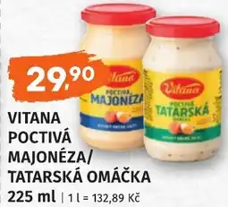 Coop hb Vitana poctivá majonéza/ tatarská omáčka nabídka