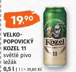 Coop hb Velkopopovický kozel 11 světlé pivo ležák nabídka
