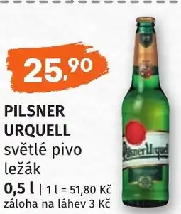 Coop hb Pilsner urquell světlé pivo ležák nabídka