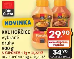 Coop hb Xxl hořčice nabídka