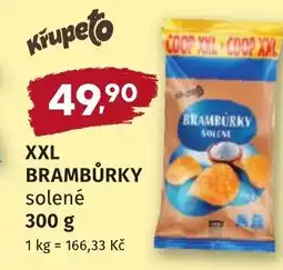 Coop hb Xxl brambůrky solené nabídka