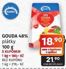 Coop hb Ranko Gouda 48% plátky nabídka